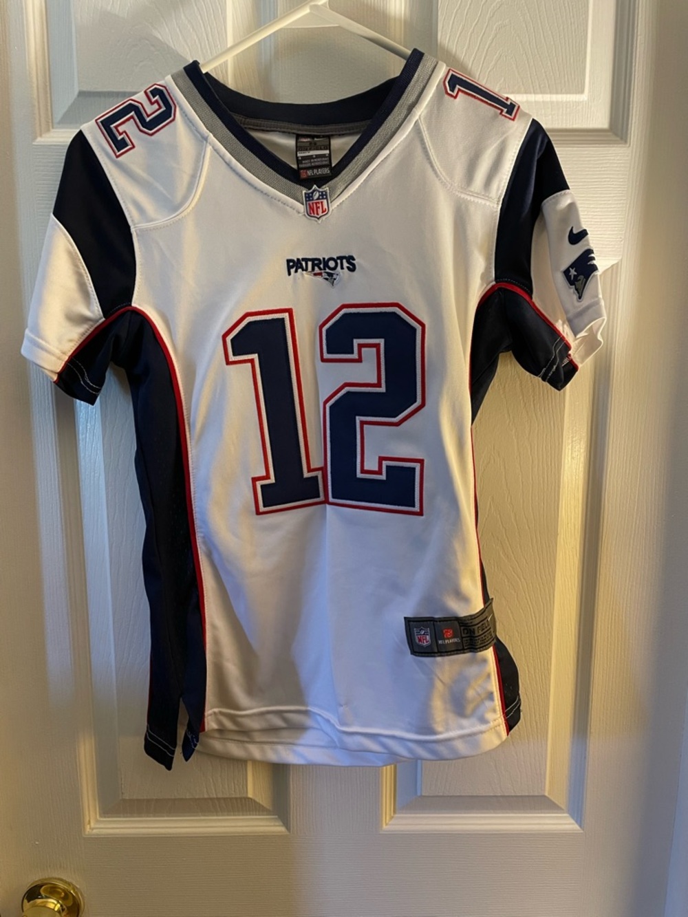 Nike New England Patriots women’s Jersey - White/Navy #12